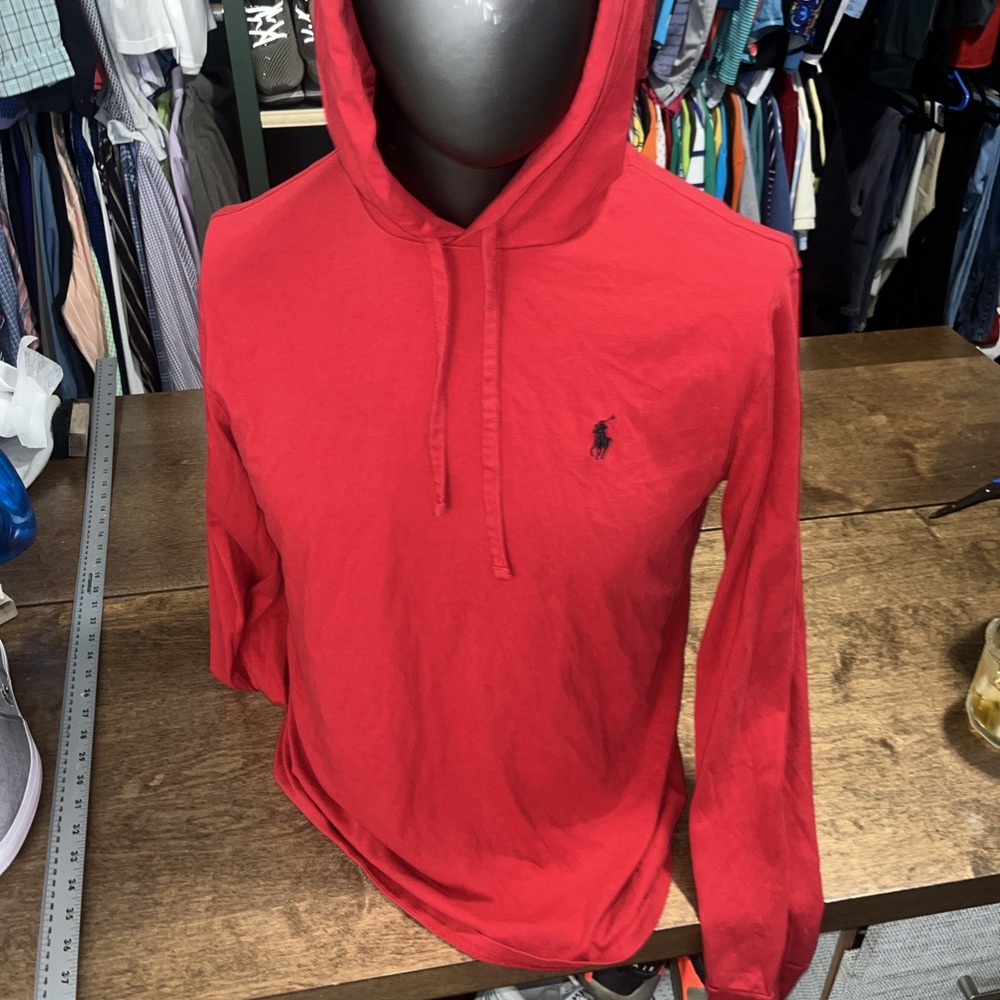 Polo Ralph Lauren Men's Jersey Lightweight Hoodie Hooded T-Shirt Sweatshirt MED‎